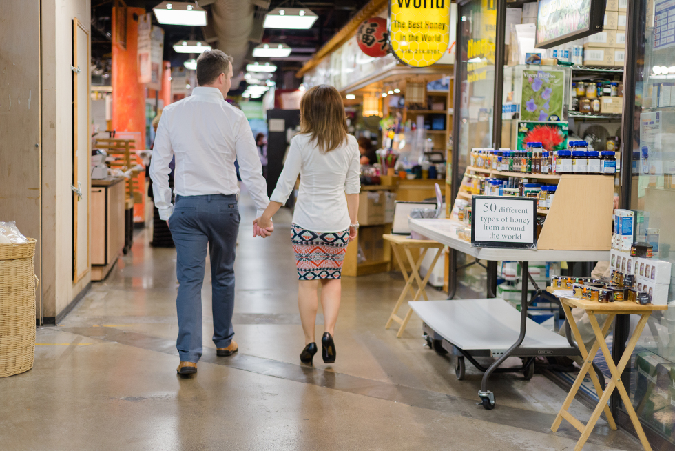 St. Lawrence Market Engagement Session, Old Town Toronto, Gillian Foster Photography