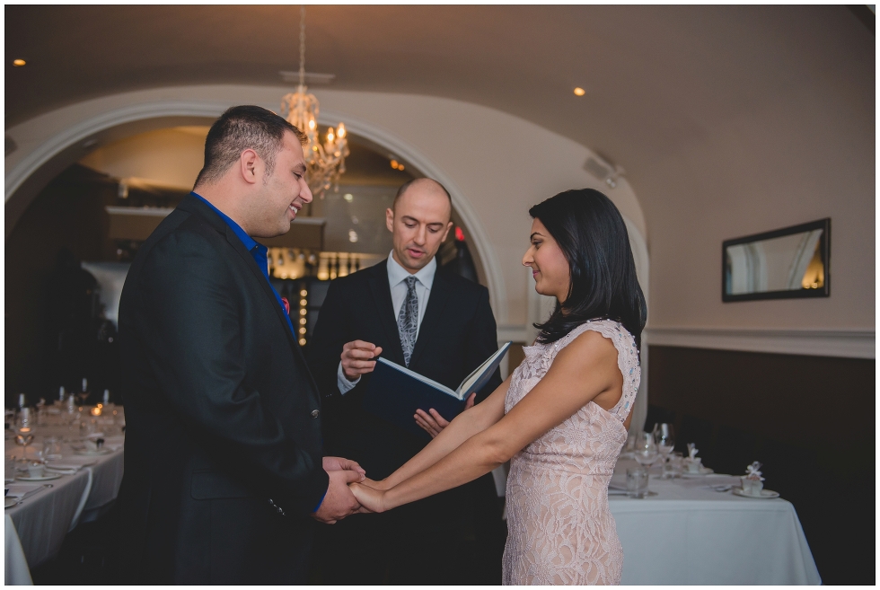 Intimate Toronto wedding, Il Mulino restaurant, Toronto wedding photographer