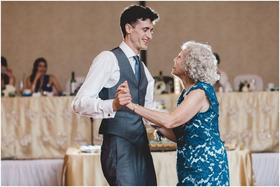 Groom dancing with his mom 