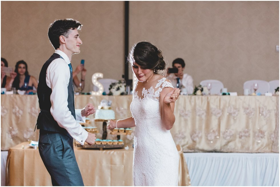 Bride and groom enjoying their first dance at the Delta Chelsea Guelph