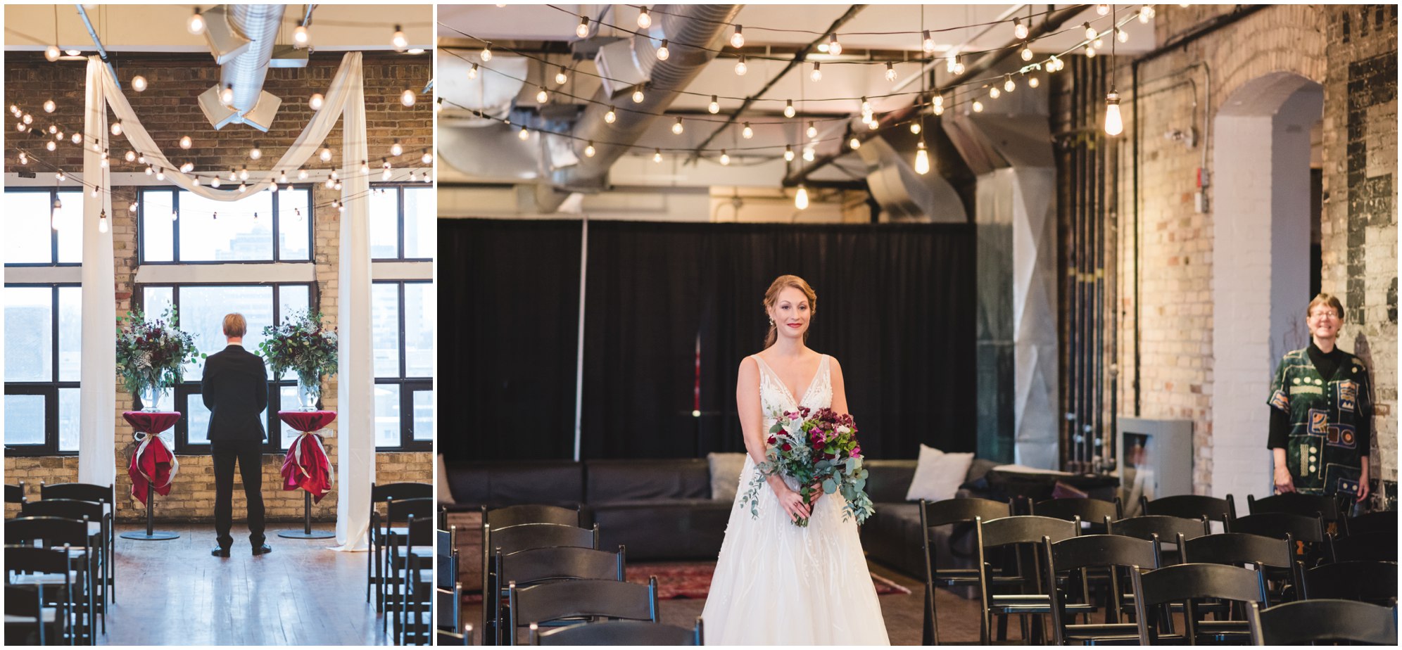 Toronto wedding photography, Burroughes Building winter wedding