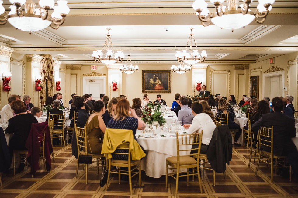 wedding reception at the Prince of Wales Hotel in Niagara wedding photographer Gillian Foster