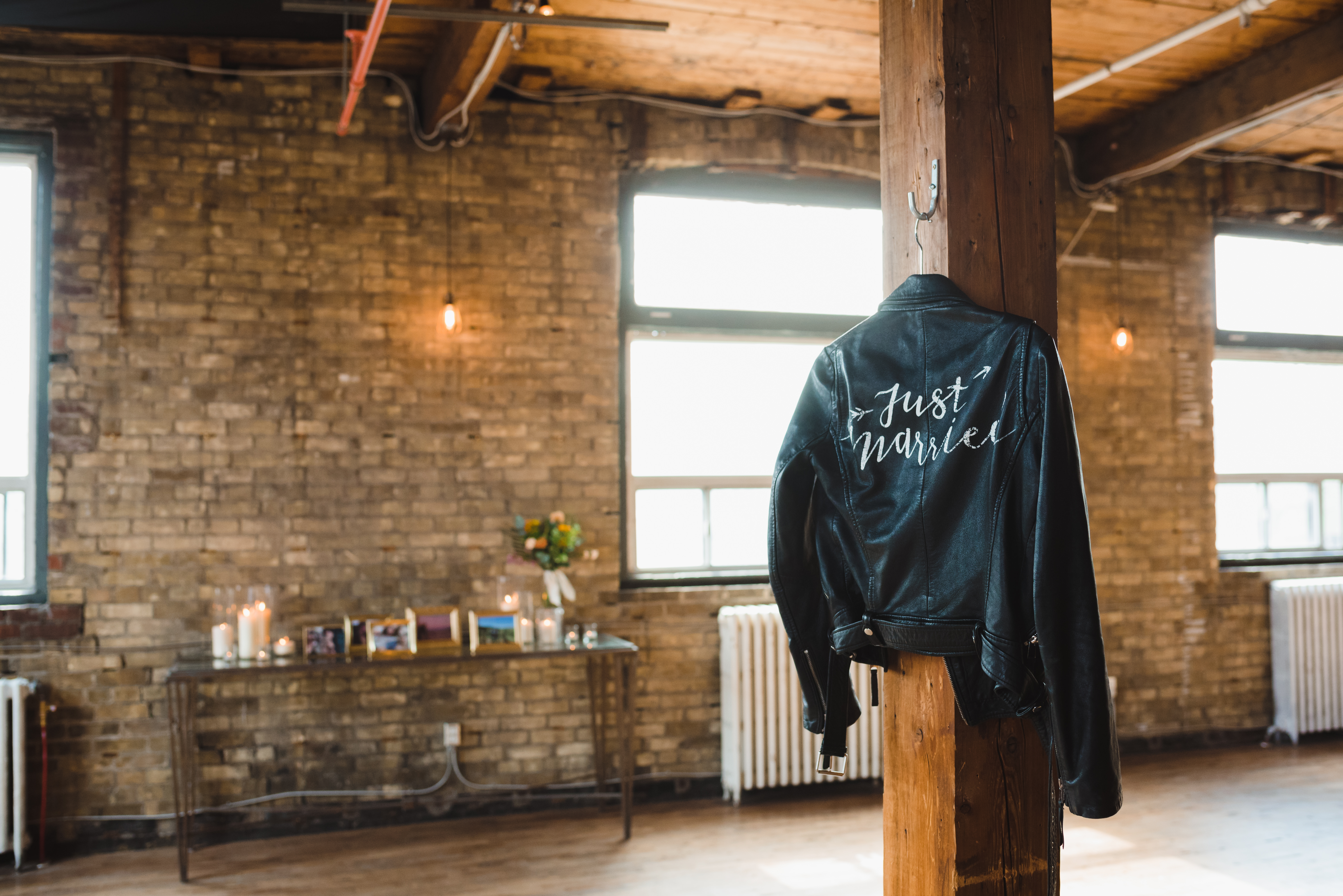 what is the just married leather jacket?