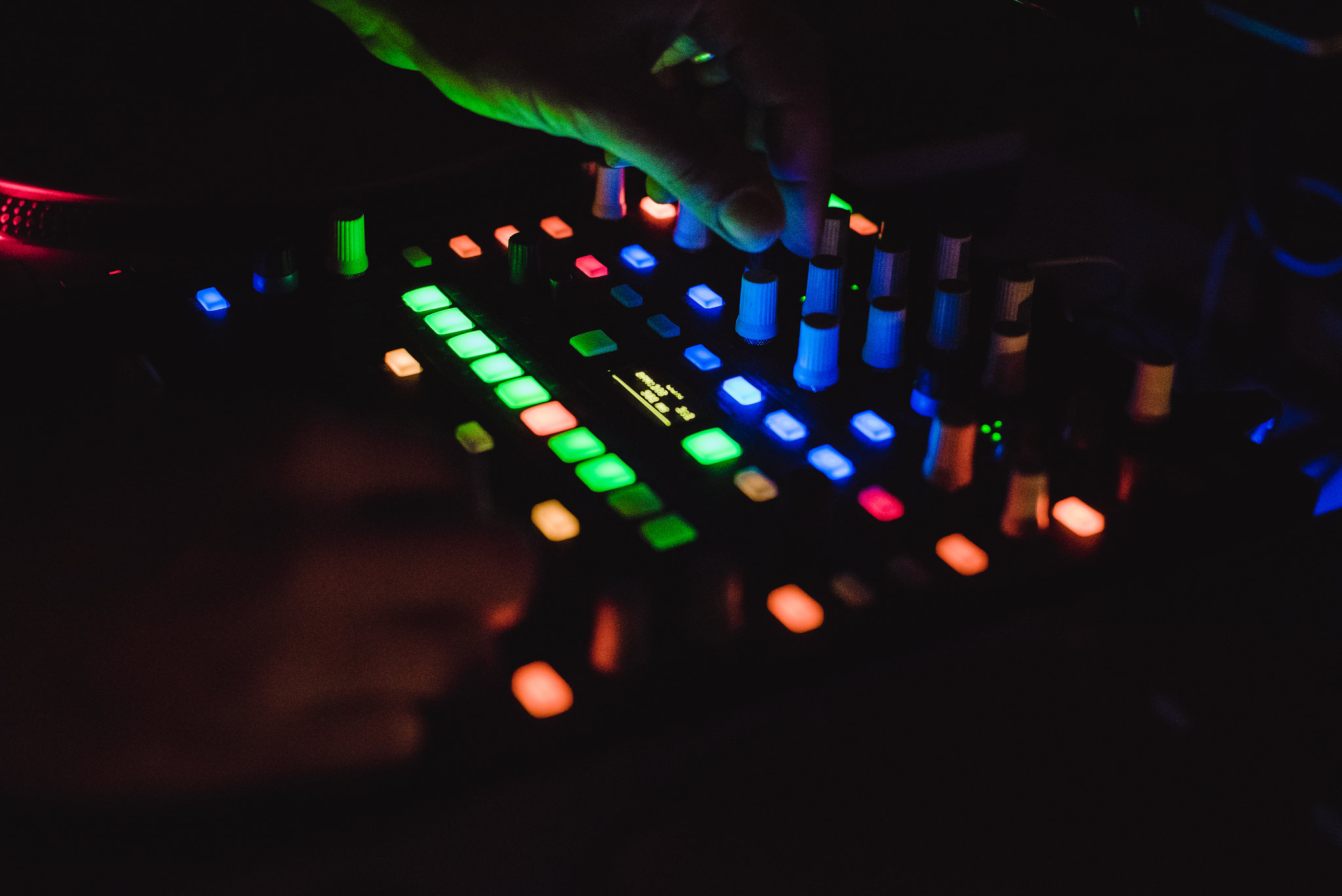 DJ soundboard Steam Whistle Brewing Toronto wedding photography