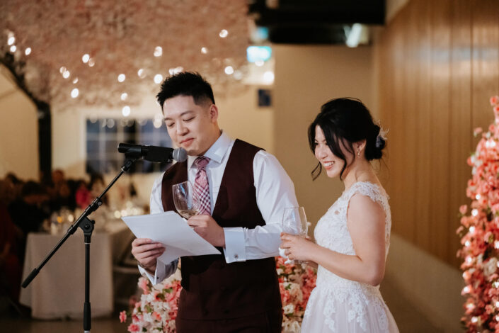 couple exchanging vows
