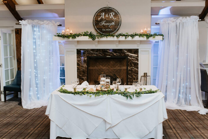 wedding head table