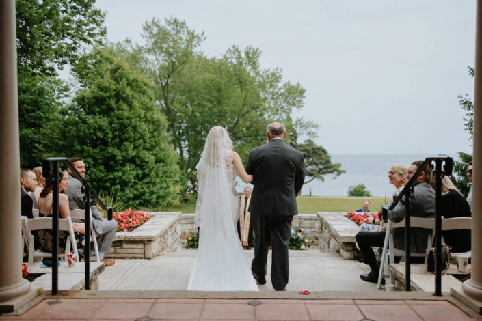 bride walking down the aisle