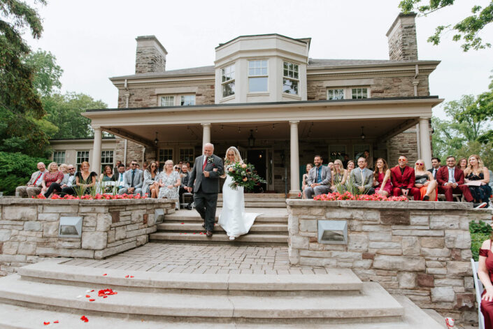bride walking down the aisle